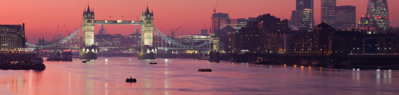 London Themse Abend Emotion