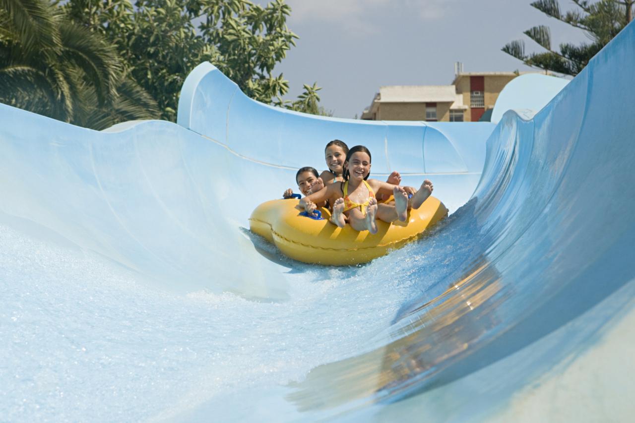 Wasserrutsche+Familie