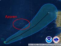 Tropensturm Ophelia soll am Donnerstag zum Hurrikan werden und auf dem Weg zum europäischen Festland die Azoren streifen. © NHC/NOAA Hurrikan Ophelia