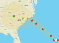 Durch den gewaltigen Sturm können auf Flüge nach Florida von Ausfällen sein. © Wunderground Hurrikan Florence