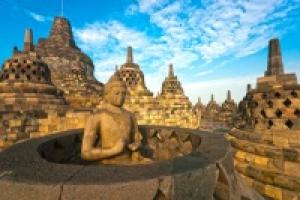 Borobudur Temple in Indonesien 