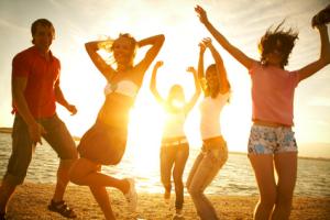 Party am Strand