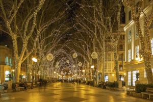 Weihnachtsbeleuchtung in der Altstadt von Palma de Mallorca