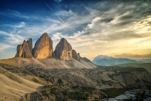 Drei Zinnen in den Dolomiten
