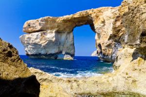 Das blaue Fenster von Malta