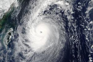 Taifun Chaba im Oktober-2016