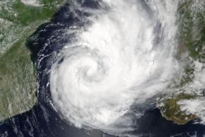 Bild von Zyklon Dineo von NASA