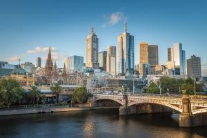 Australien Melbourne Skyline