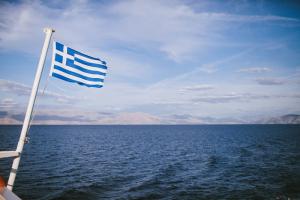 Griechenland Flagge Fähre