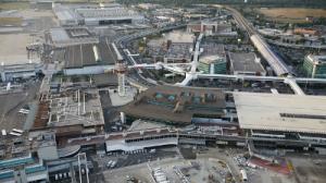Flughafen Rom-Fiumicino Luftaufnahme