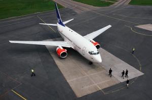 Der Streik der skandinavischen Airline SAS sorgt auch am Montag für Flugausfälle. © SAS sas am boden