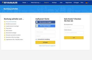 Der Online-Check-in ist wegen eines Upgrades bei Ryanair am Mittwoch nicht möglich. © Ryanair Ryanair Online Check-in