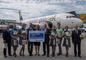 Flüge im Rahmen von Pauschalreisen - wie hier für Tui ab Leipzig - will Small Planet trotz Insolvenz weiter durchführen. © Flughafen Leipzig/Halle GmbH, Uwe Schoßig Small Planet Leipzig