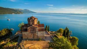 Eurowings fliegt im Sommer 2019 von Düsseldorf und Stuttgart nach Ohrid. Nordmazedonien: Ohrid