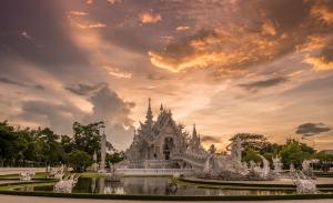 Thailand: Chiang Rai weißer Tempel