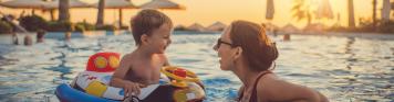 Pool, Familie, Kind