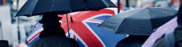 Regen, Großbritannien, Schirm