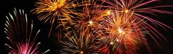 Feuerwerk zu Silvester.