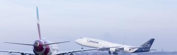 Lufthansa Boeing 747 Start Eurowings Airbus A320 Düsseldorf