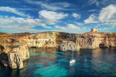 Malta Comino Blaue Lagune