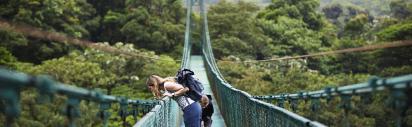 Familie, Hängebrücke, Wandern, Ausflug