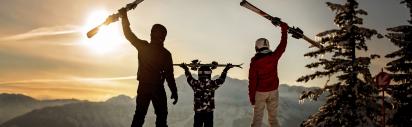 Familie im Skiurlaub