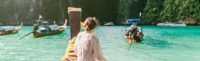 Mensch, Boot, Meer Krabi