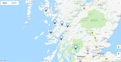 Map Rundreise Schottland I