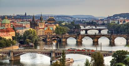 Tschechien: Prag Letna Moldau