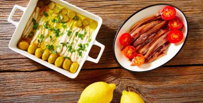 Tapas: Boquerones en vinagre - Sardellen - Essig