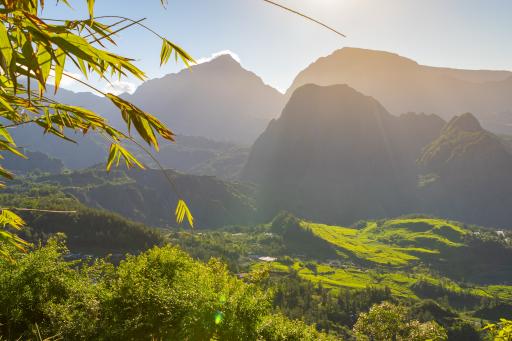 Aussicht auf Berglandschaft