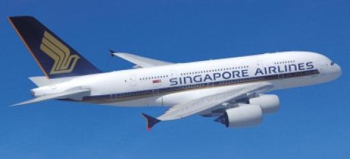 Singapore Airlines Flugzeug