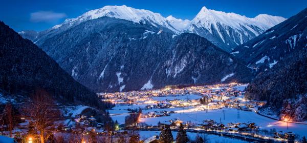 Alpen, Nacht Mayrhofen