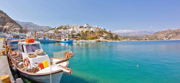 Boot, Küste, Hafen Agia Galini