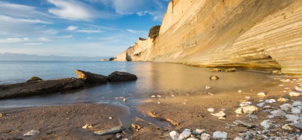 Loggas Beach Cliff Korfu