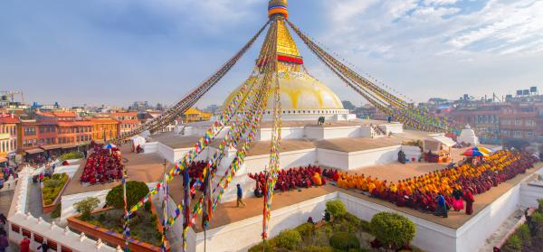 Stupa in Bodnath - Kathmandu