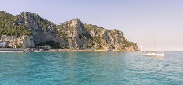 Meer, Felsküste, Boot Ligurien