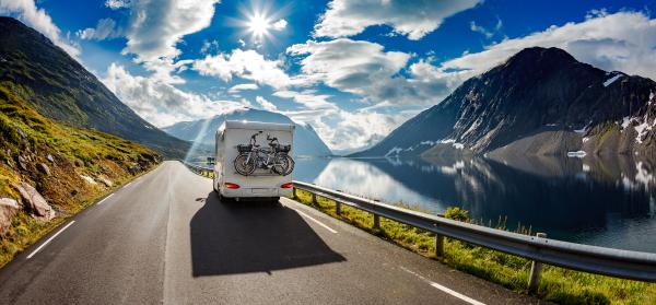 Camper, Wohnmobil, Highway, Berge