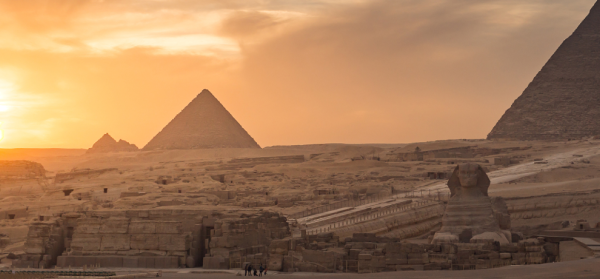 Ägypten: Sphinx - Pyramiden - panorama (png)