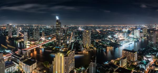 Bangkok Skyline nachts - Bangkok