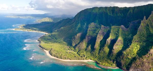 Strand, Berge, Meer Kauai