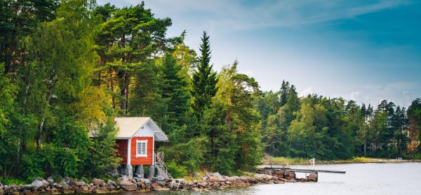 Meer, Strand, Landschaft Finnland