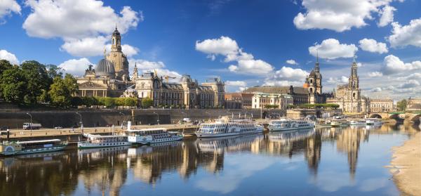 Frauenkirche, Elbe - Dresden