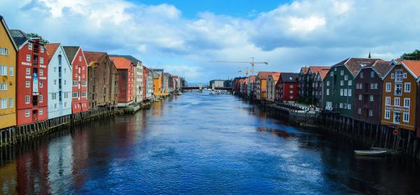 Meer, Häuser, Trondheim