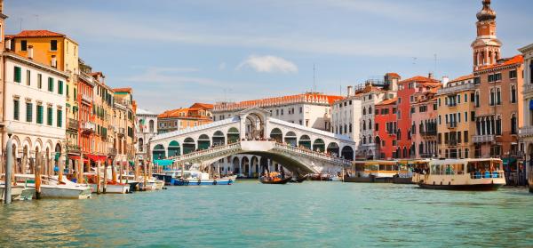 Rialtobrücke, Canal Grande - Venedig