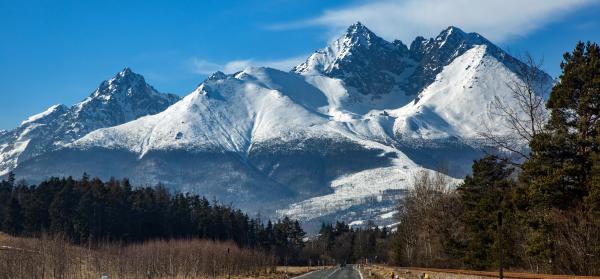 Straße, Berge, Landschaft Slowakei