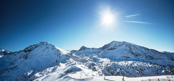 Skigebiet, Schnee, Berge, Skipiste Andorra