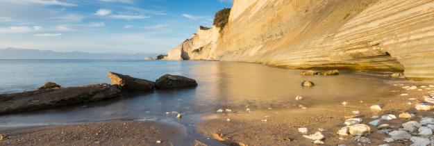 Loggas Beach Cliff Korfu