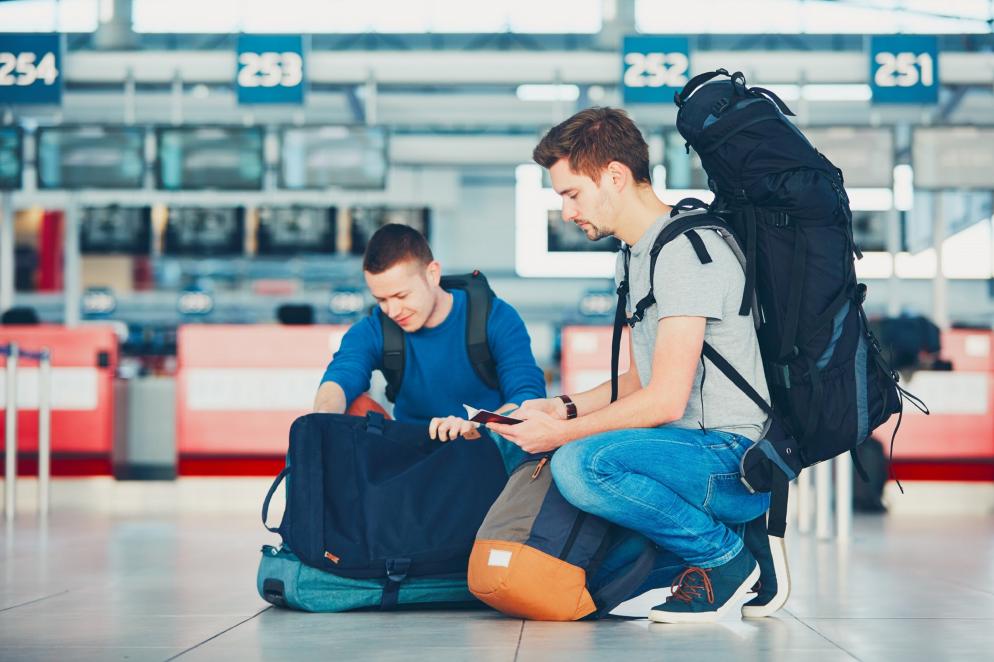 Reisepass+Gepäck+Flughafen