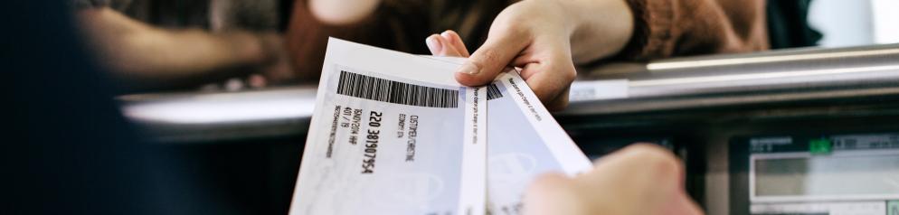 Flughafen-Tickets